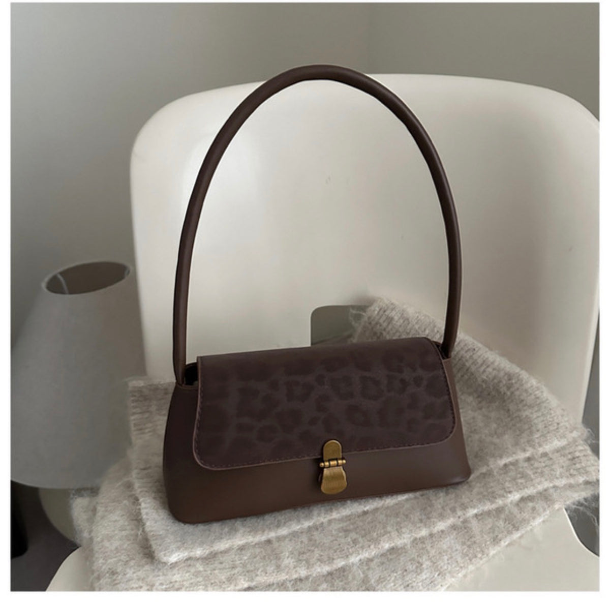 LEOPARD PRINT FRENCH BAG