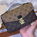 Classic Monogram Structured Flap Handbag with Gold-Tone Hardware