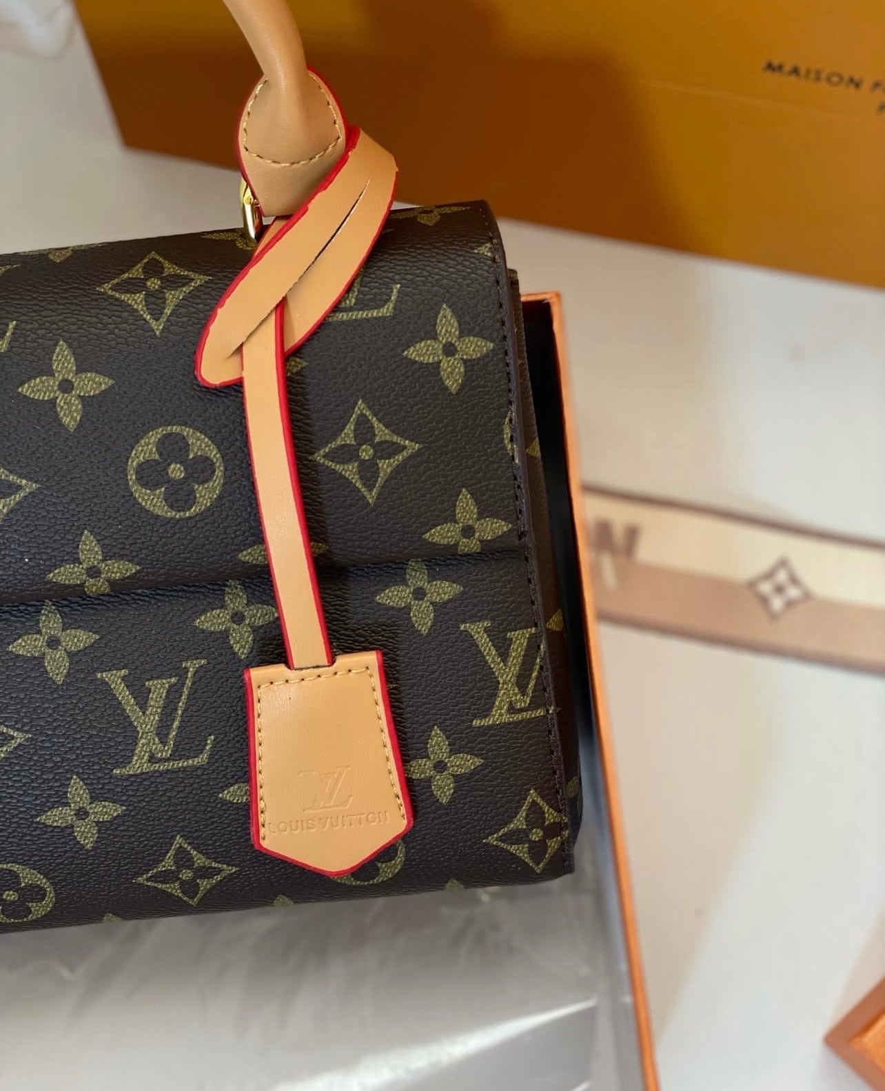 Classic Monogram Top-Handle Flap Bag with Key Bell