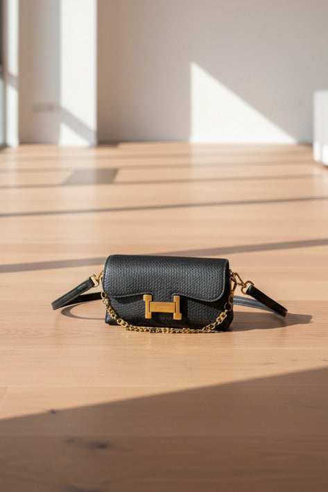 The Gfoncy Textured Geometric Shoulder Bag