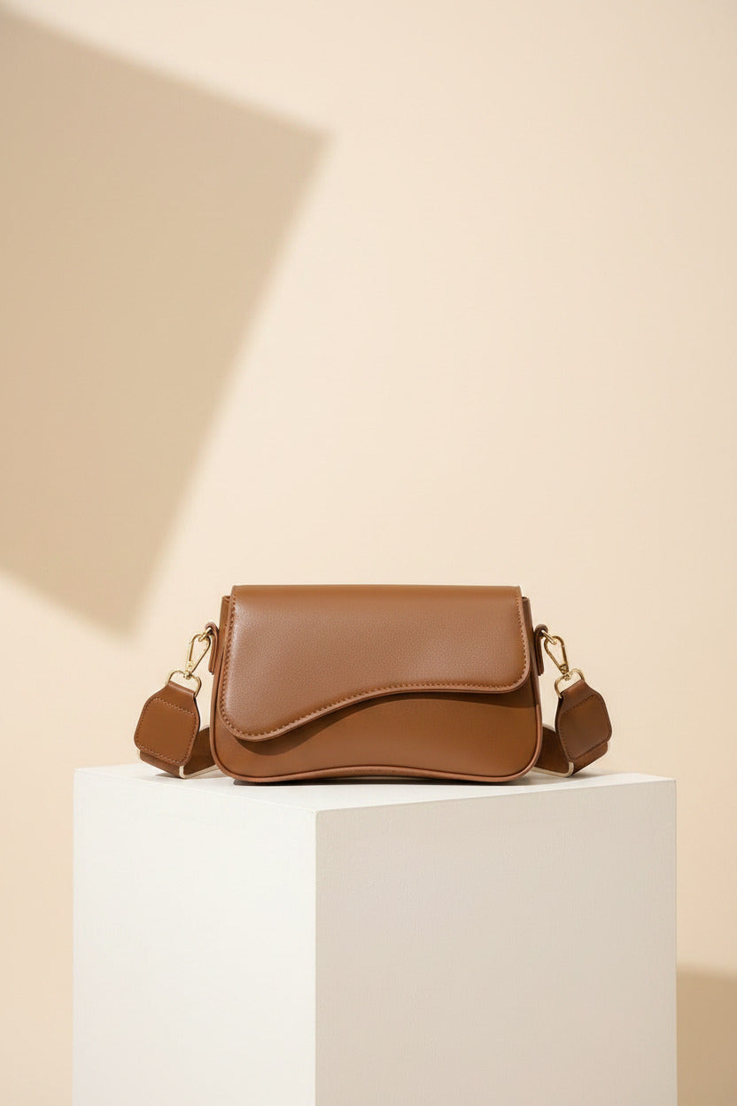 Modern Asymmetrical Flap Shoulder & Crossbody Bag