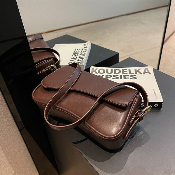 The Espresso Structured Shoulder Bag