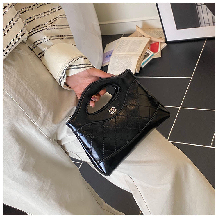 Quilted Flap Top-Handle Bag with Half-Chain Hybrid Strap & Adjustable Belt