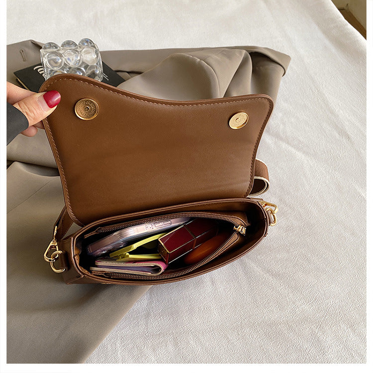 Modern Asymmetrical Flap Shoulder & Crossbody Bag