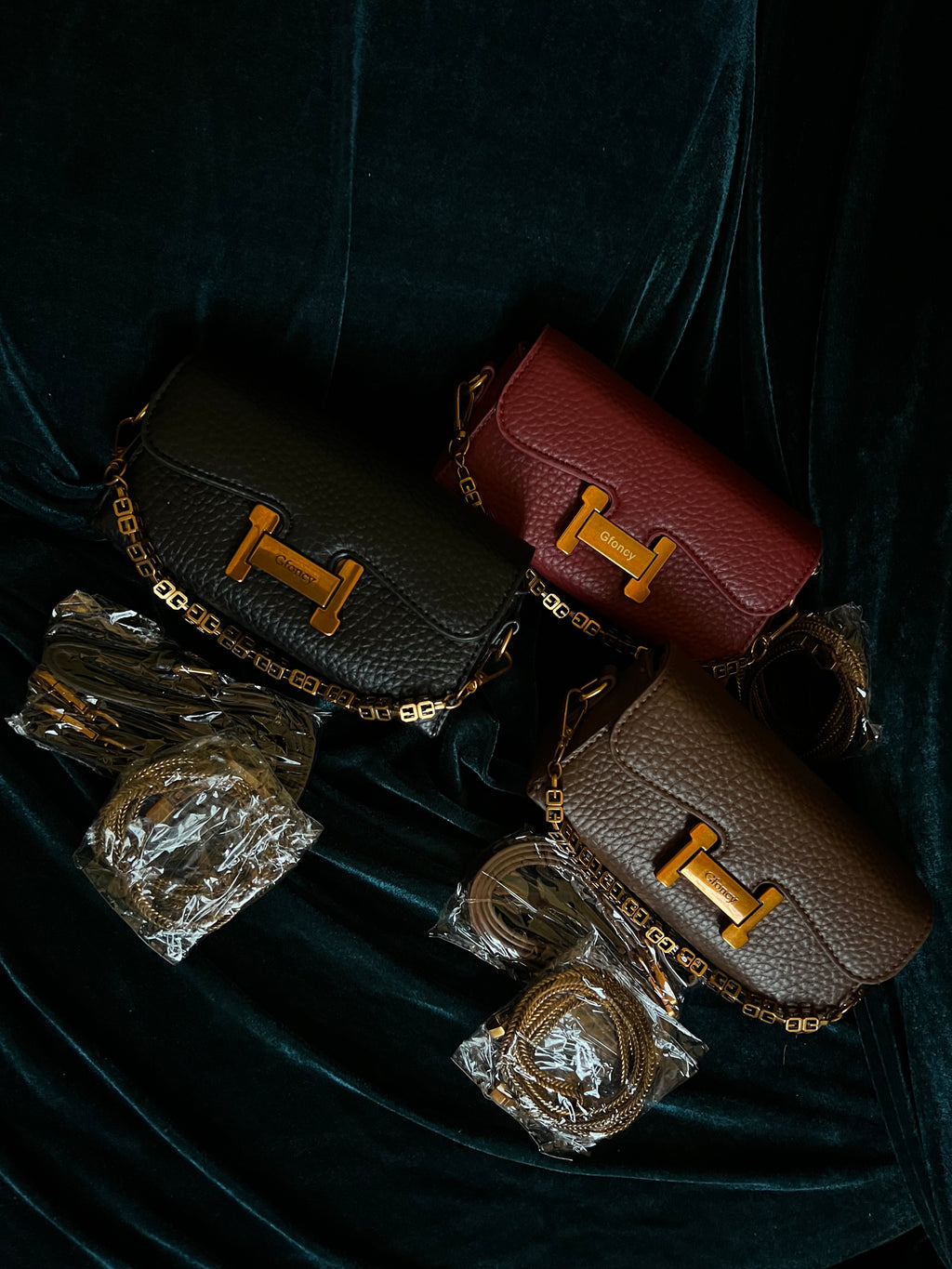 The Gfoncy Textured Geometric Shoulder Bag