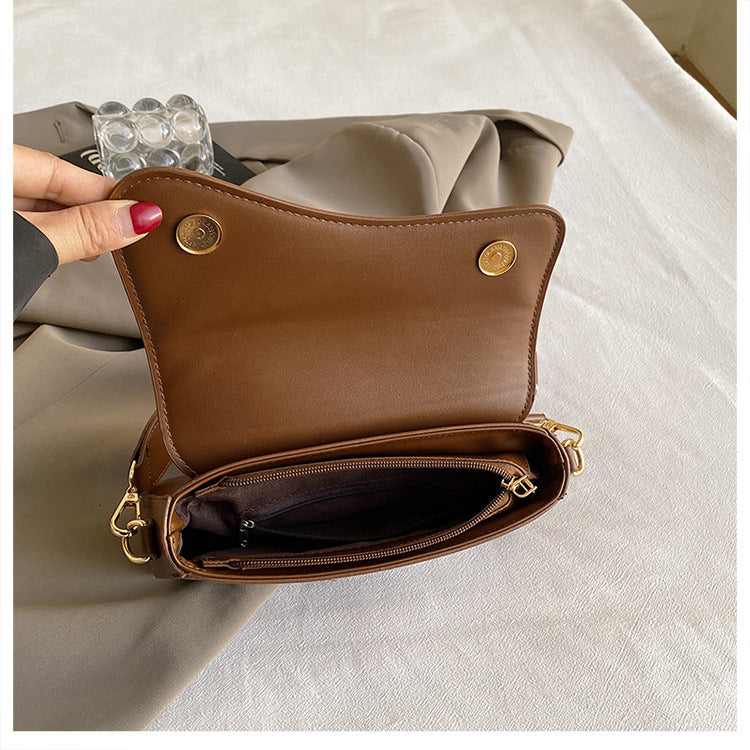 Modern Asymmetrical Flap Shoulder & Crossbody Bag