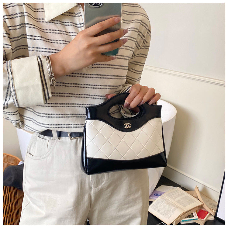 Quilted Flap Top-Handle Bag with Half-Chain Hybrid Strap & Adjustable Belt