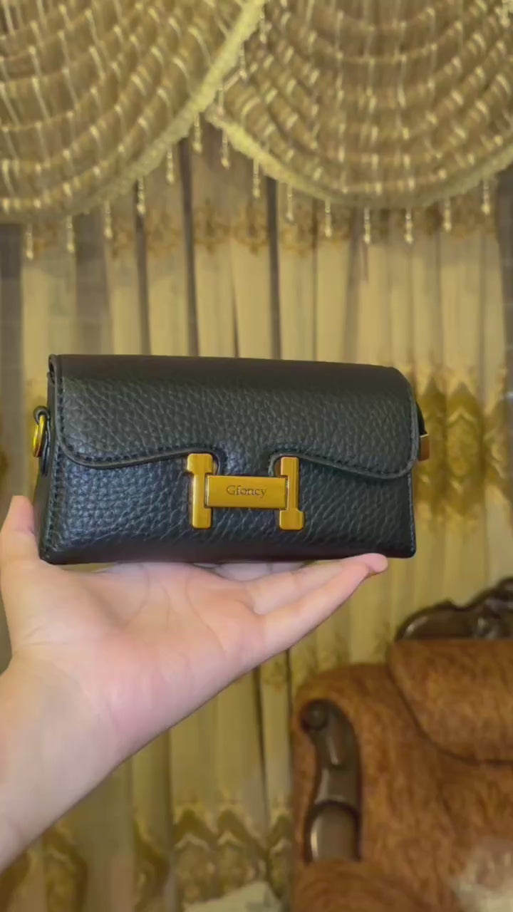 The Gfoncy Textured Geometric Shoulder Bag