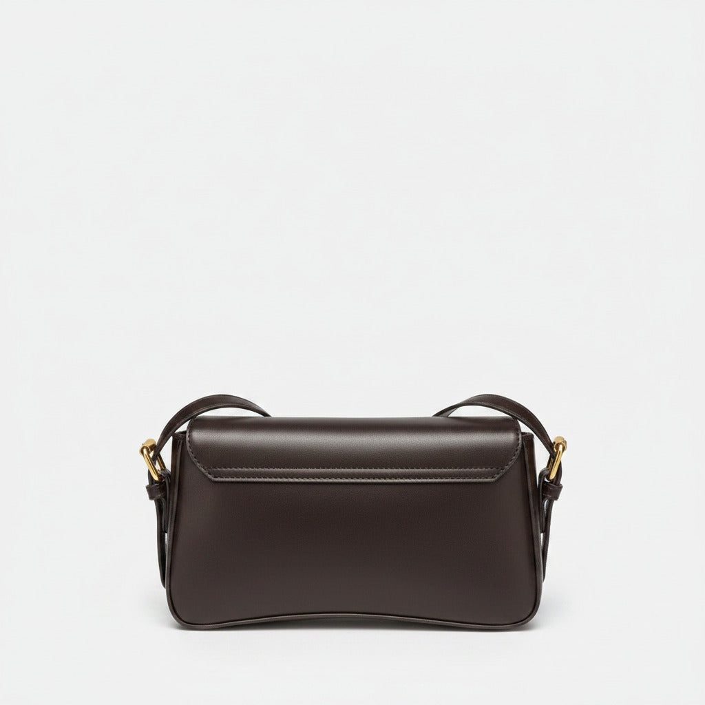The Espresso Structured Shoulder Bag
